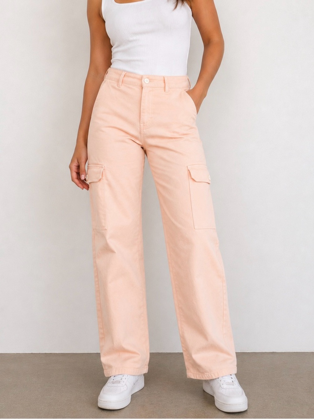 Wilfred Peach Cargo Straight-Leg Pants